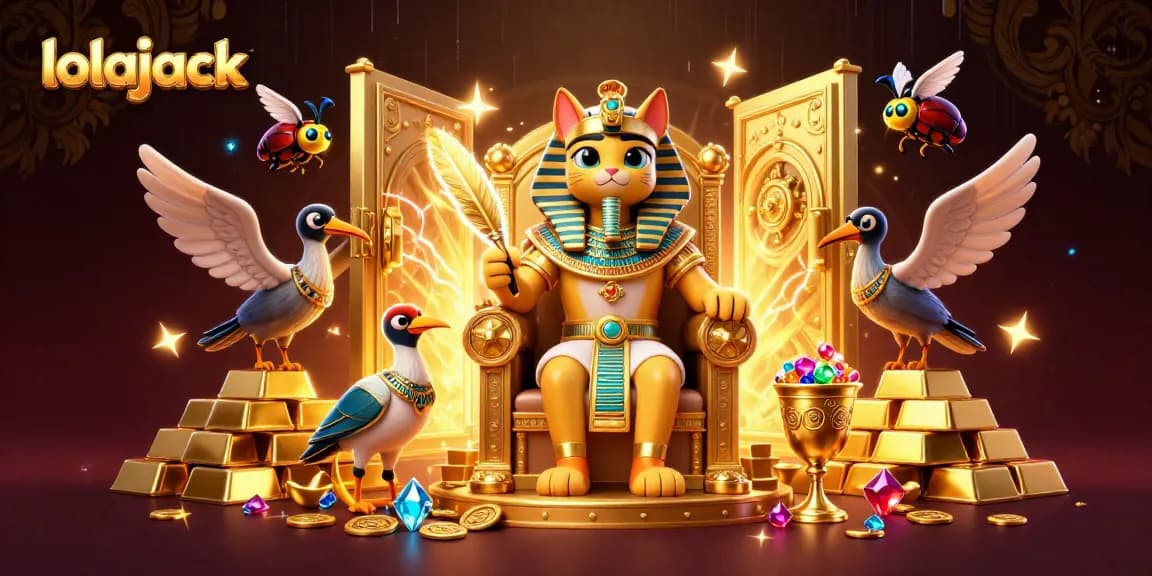Experience the vibrant gameplay of lolajack in a rich 3D casino scene filled with treasures and excitement.