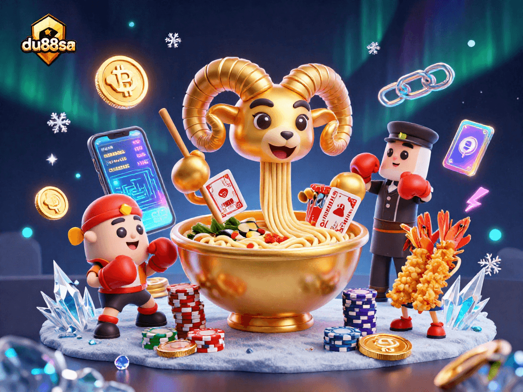 Join the fun with du88sa as the golden ramen bowl leads the casino action!