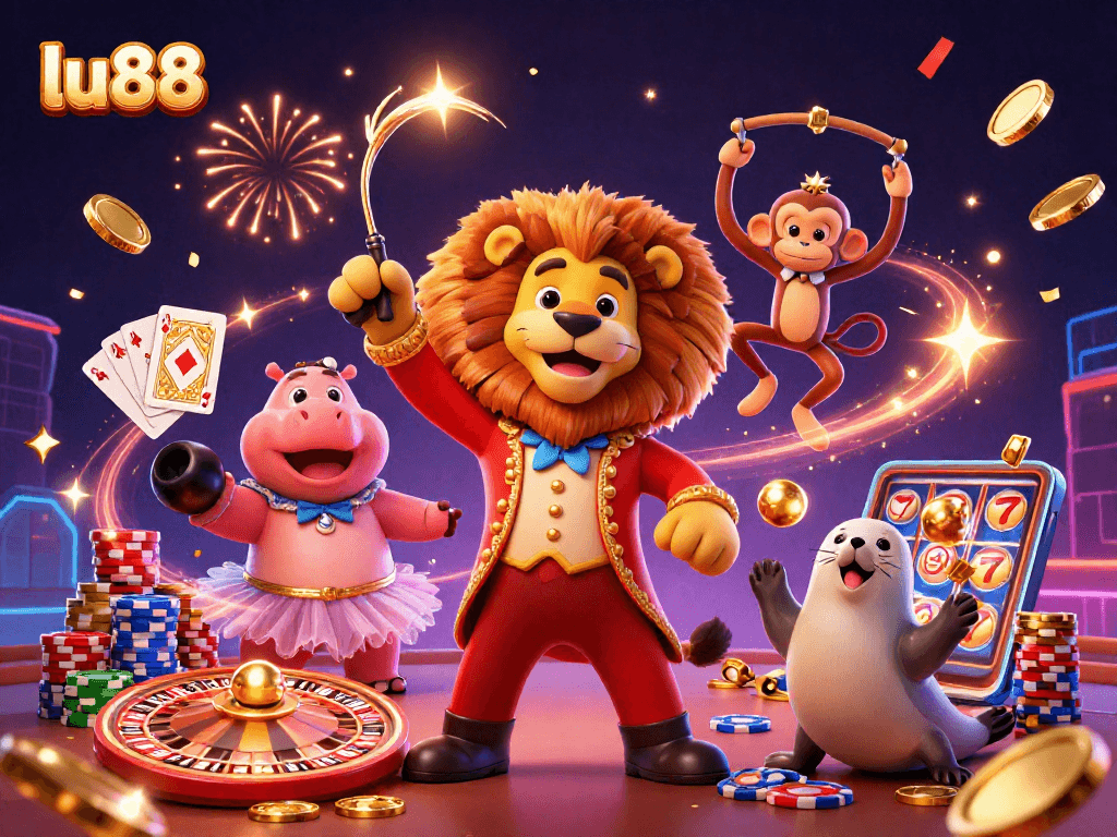 Experience excitement at lu88 with a vibrant casino scene showcasing action-packed gameplay.