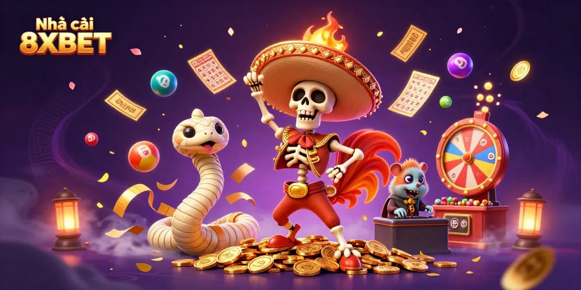 Enjoy thrilling gaming moments at Nhà cái 8XBET with vibrant characters and exciting activities