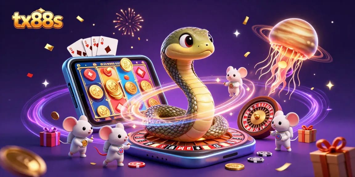 Experience thrilling bets with tx88s in a cosmic casino featuring astronauts and a jellyfish dealer.