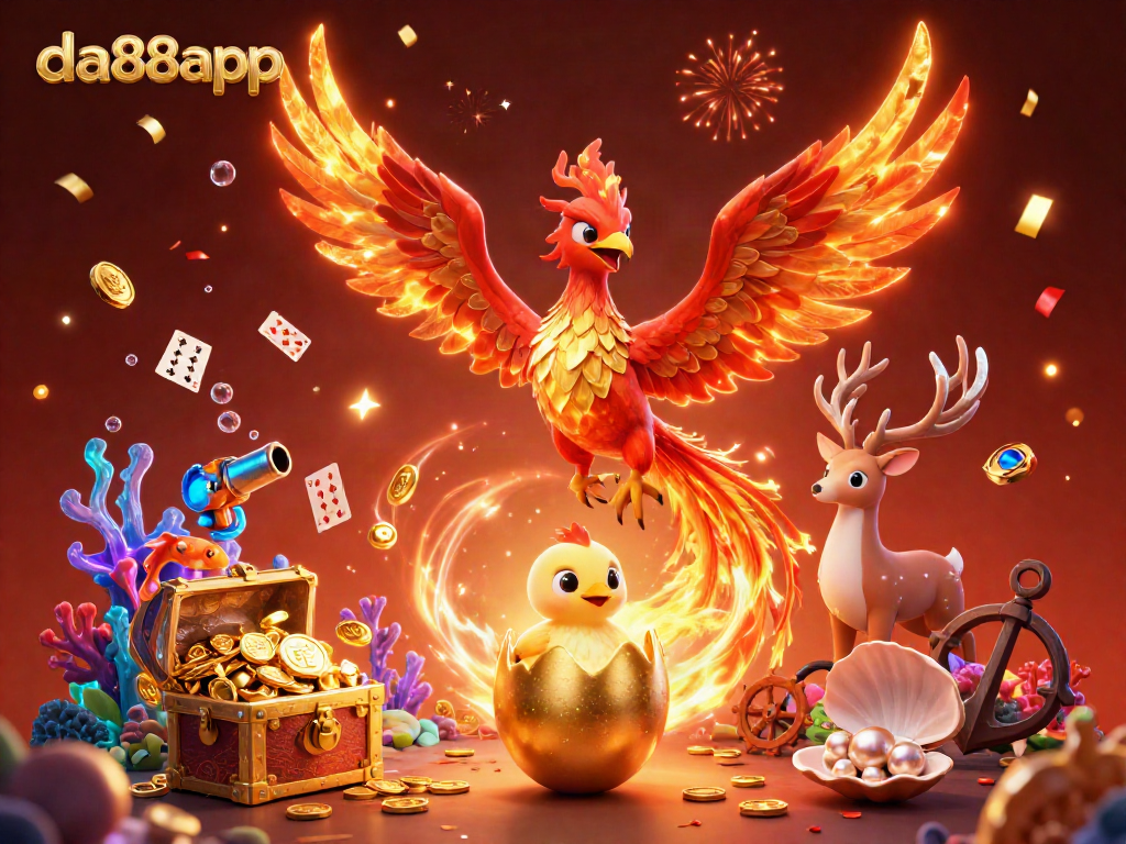 Experience thrilling gameplay with da88app's dynamic gaming universe, showcasing engaged characters and enchanting visuals.