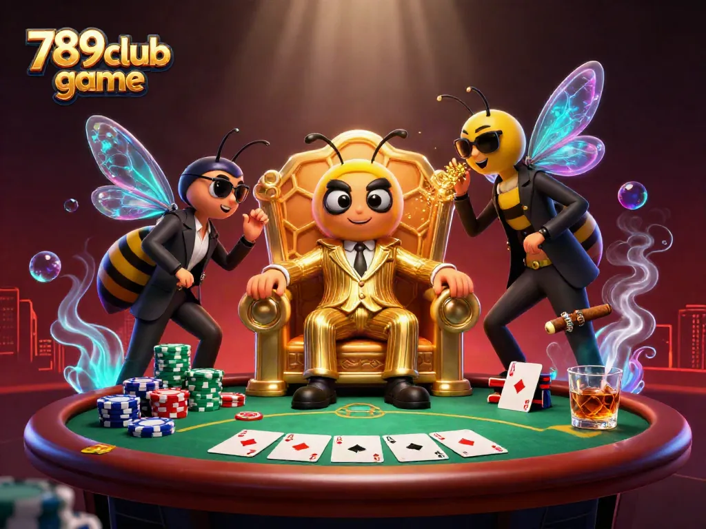 Experience the excitement of 789club game with vivid casino imagery featuring a bumblebee mob boss.