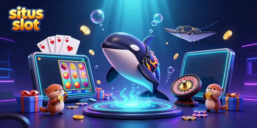 Engage in exciting gameplay on the situs slot with vibrant characters celebrating jackpots and rich visuals.
