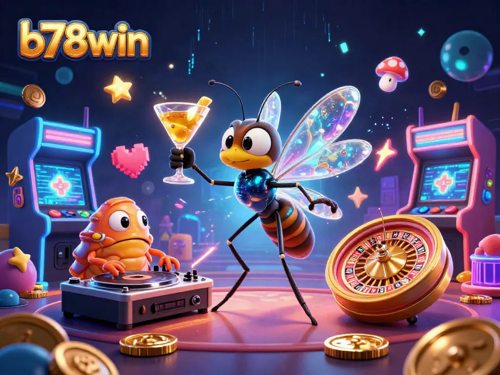 Engage with b78win, the vibrant online casino experience featuring dynamic 3D characters and gaming elements.