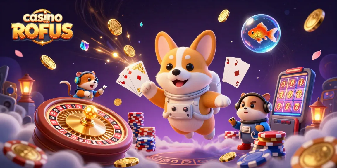 Experience thrilling gaming action at casino uden ROFUS with delightful characters and dynamic elements.
