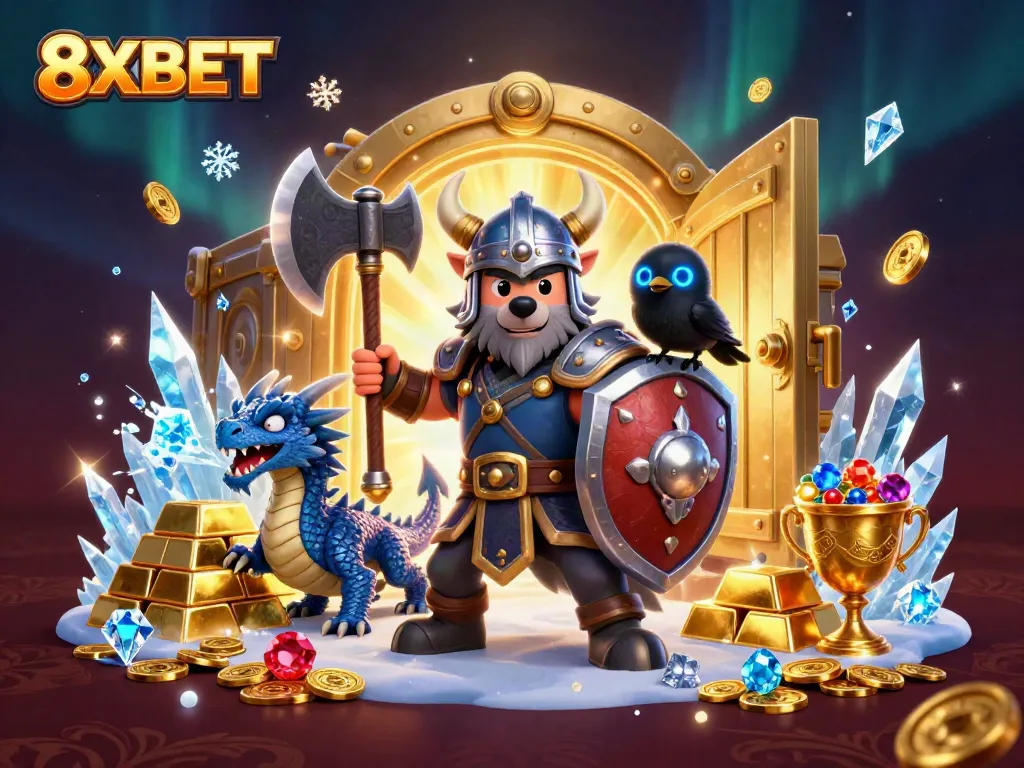 8XBET offers an exciting, dynamic, and visually rich gaming experience in this thrilling 3D digital art scene.