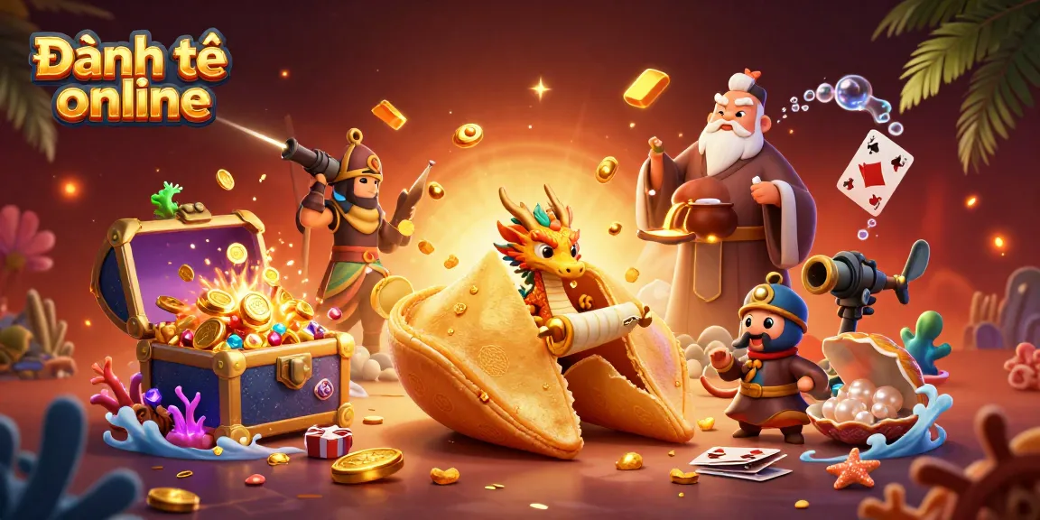 Engage in Đánh đề online with a vibrant illustration of fortune and strategy in a magical setting.