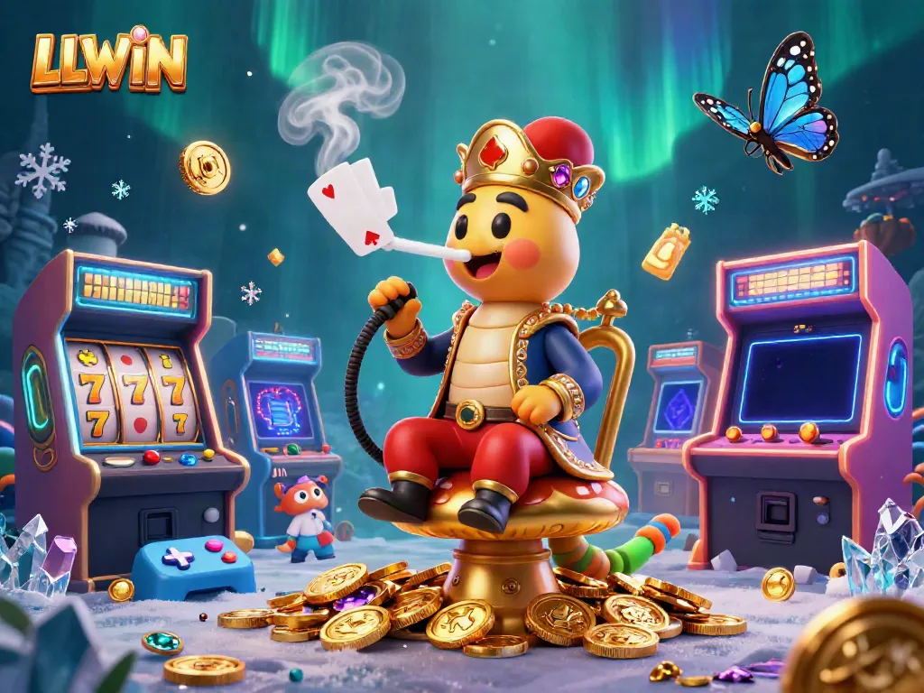 LLWIN engaging slot game scene with vibrant characters and colorful gaming elements, showcasing excitement in online gambling.