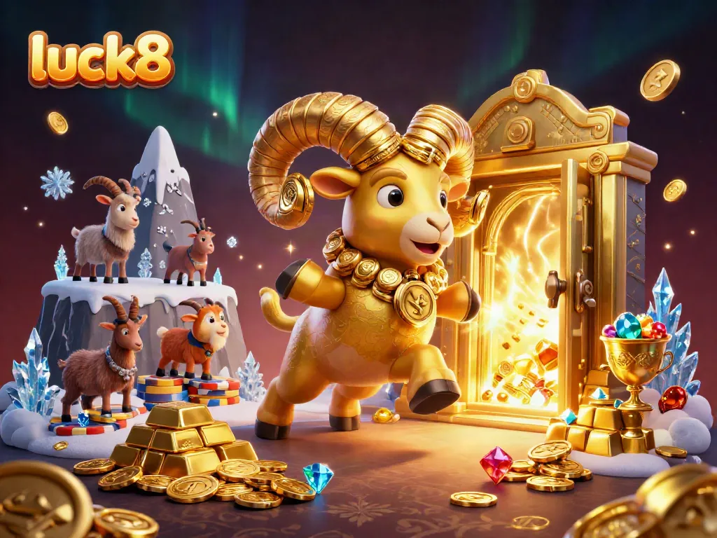 Experience luck8's exhilarating casino atmosphere with golden treasures and dynamic gameplay elements.