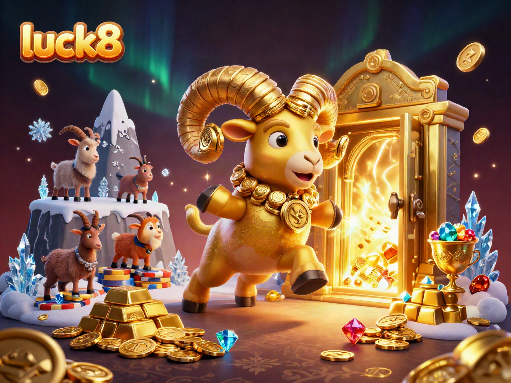Experience luck8's exhilarating casino atmosphere with golden treasures and dynamic gameplay elements.