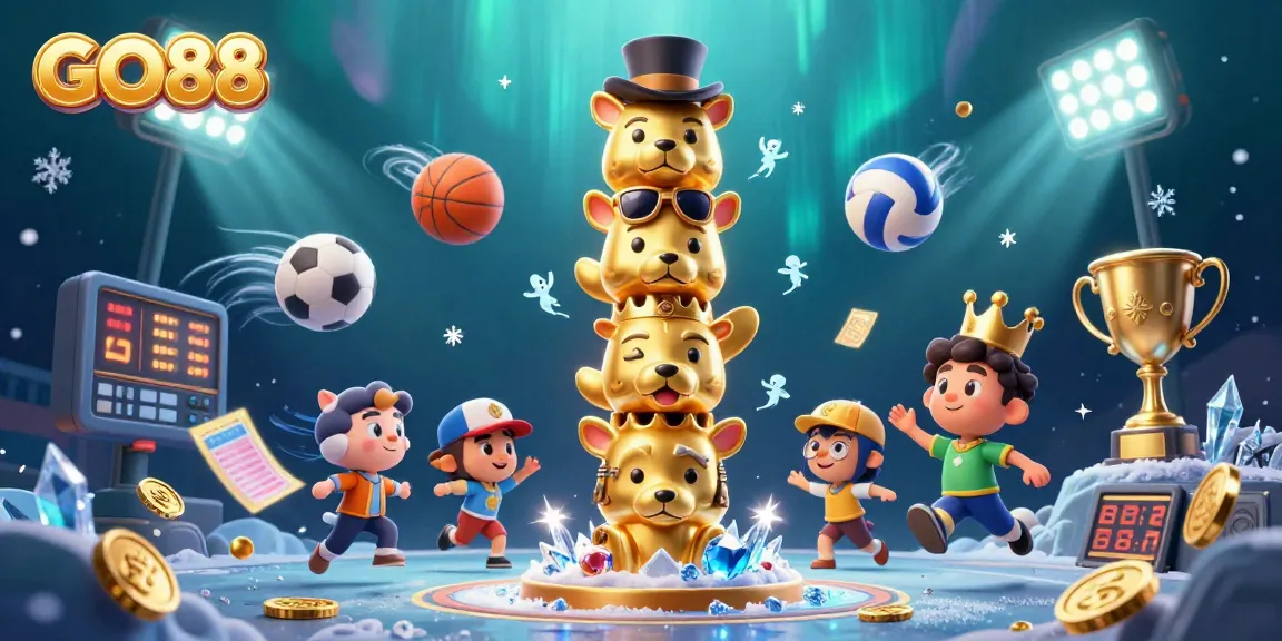 Experience exciting gameplay at GO88 Casino with vibrant characters and dynamic sports elements.