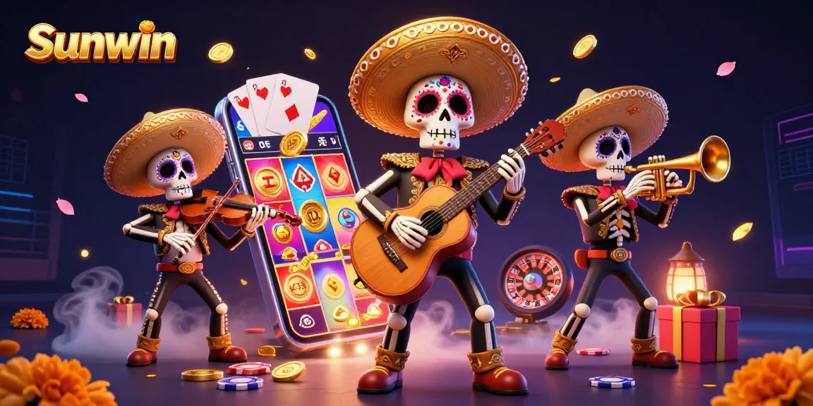 Engage with Sunwin's thrilling 3D casino experience featuring vibrant characters, exciting slot games, and dynamic action.