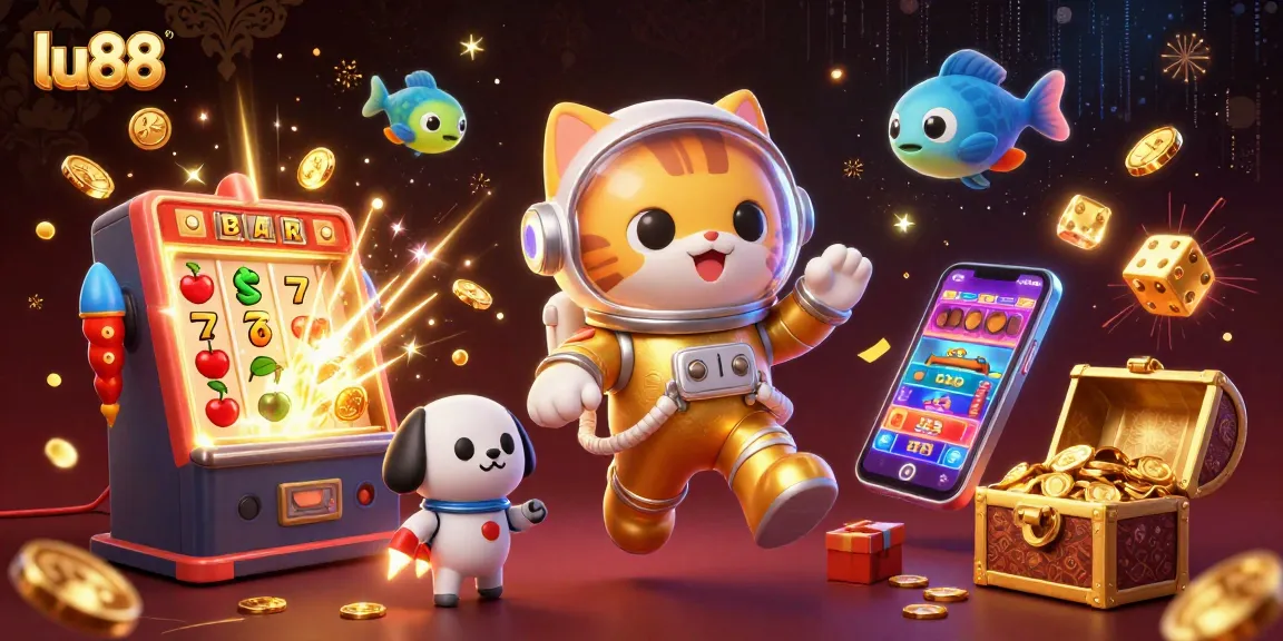 Experience thrilling play at lu88 with an explosive slot jackpot adventure showcasing vibrant casino action.