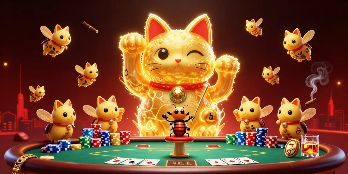 Experience thrilling gameplay at shbetcv with golden fireflies and a lucky cat in action.