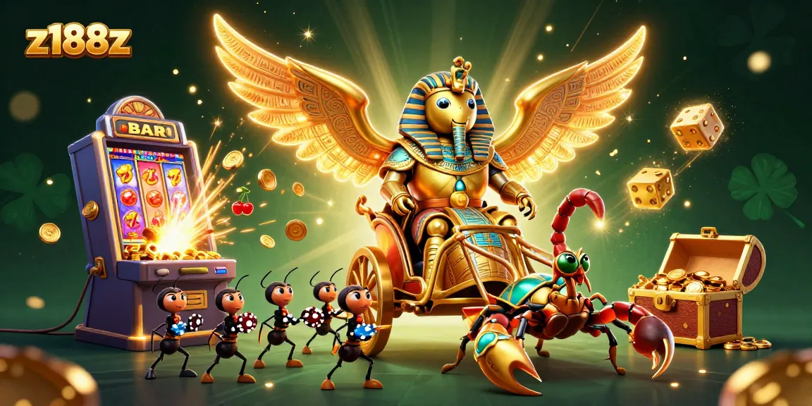 Experience thrilling gameplay with z188z's vibrant casino scene featuring exciting slot action!