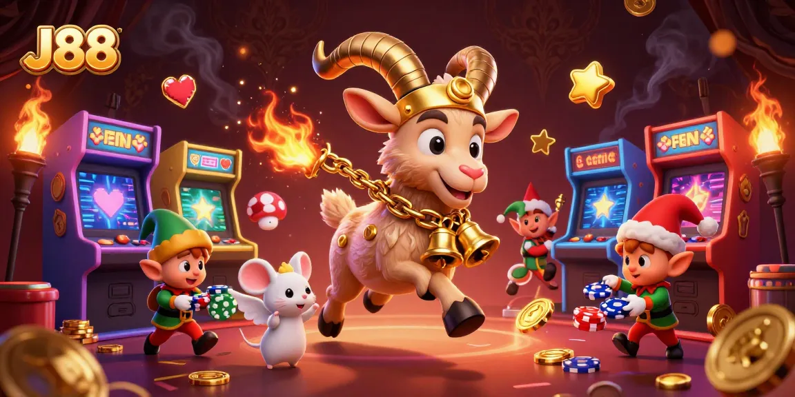 Experience thrilling gameplay at J88 with animated characters in a vibrant casino scene.