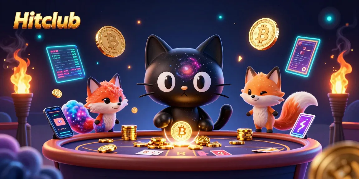 Hitclub: Black hole cat and nebula fox captivating players with cosmic casino magic
