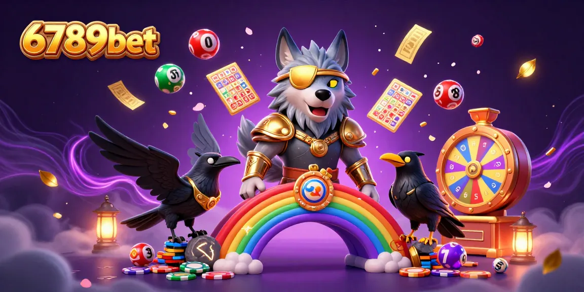 Exciting scene of 6789bet featured with Odin, ravens, and vibrant casino elements.